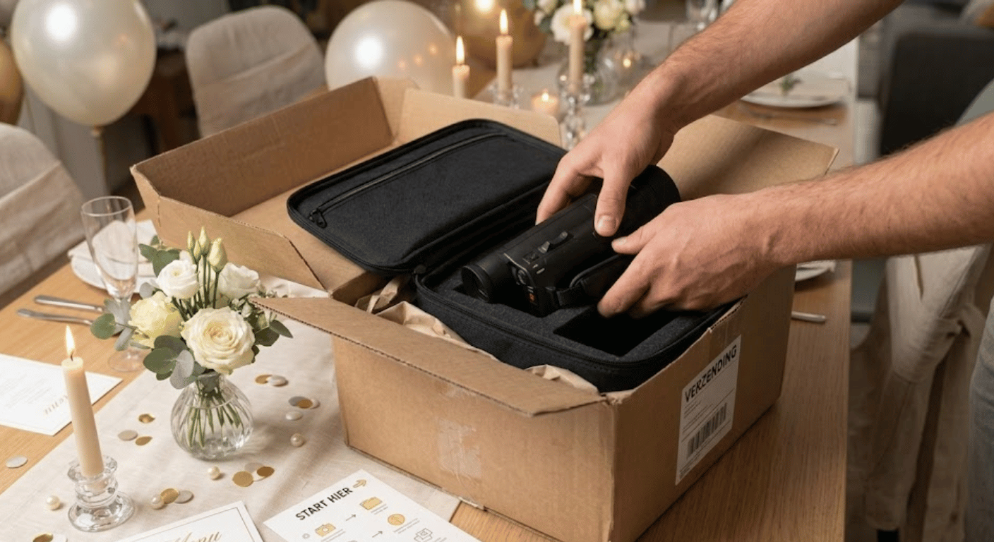 Koffer klaar voor retourzending